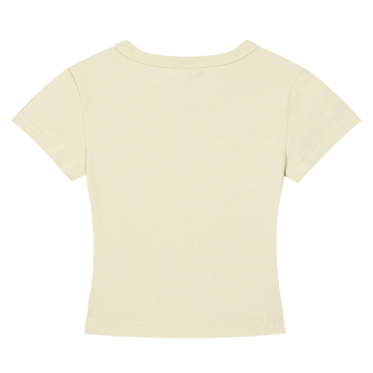 Buttercream Single Embroidered Tee back
